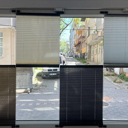 Işık Geçirmez Pileli Perde 
